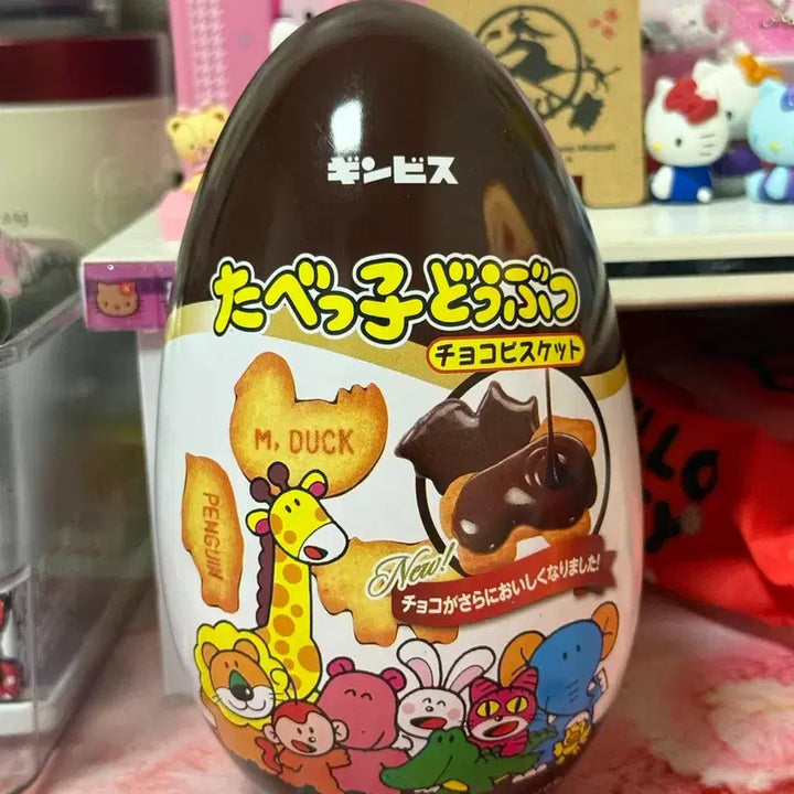 [BUNJANG] Tabeko Dobutsu Oval Tin Case / 타베코 도부츠 타원형 틴케이스