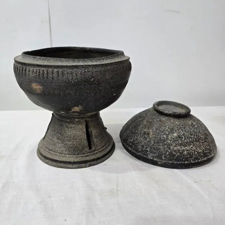 [BUNJANG] Vintage Korean Earthenware Jar / 토기합