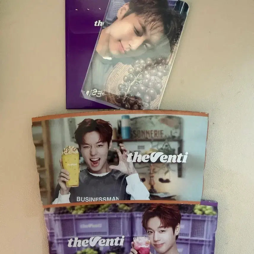 [BUNJANG] Park Ji Hoon The Venti Grape Photocard &amp; Holder / 박지훈 더벤티 포도지훈 포카 및 홀더