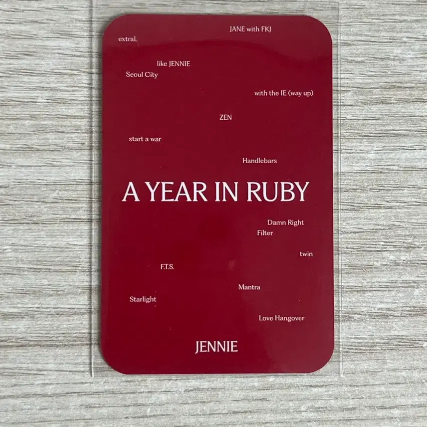 [BUNJANG] Jennie Ruby 1st Anniversary Popup Photocard / 제니 루비 1주년 팝업 포카