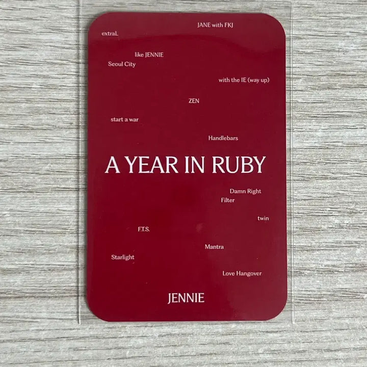 [BUNJANG] Jennie Ruby 1st Anniversary Popup Photocard / 제니 루비 1주년 팝업 포카