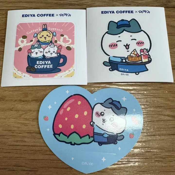 [BUNJANG] Chiikawa Hachiware BIG Plush Headband / 치이카와 하치와레 게 머리띠 BIG 인형, 이디야 콜라보 스티커