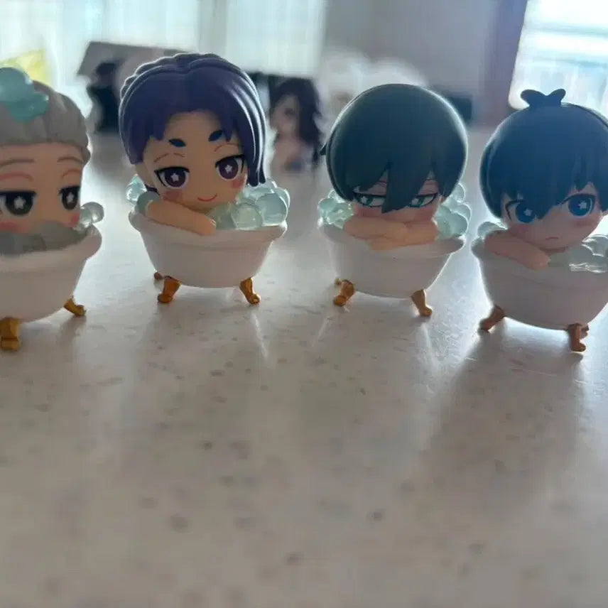 [BUNJANG] Blue Lock Bath Bomb Figure Bundle (Nagi, Reo, Rin, Isagi) / 블루록 목욕탄 버블탄 욕조 가챠 나기 레오 린 이사기 피규어 일괄
