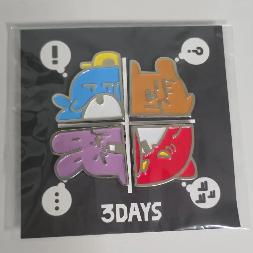 [BUNJANG] Jamtteul 3 Days Pin Badge Bundle Set / 잠뜰 뜰팁쓰리데이즈 3days 핀뱃지 일괄