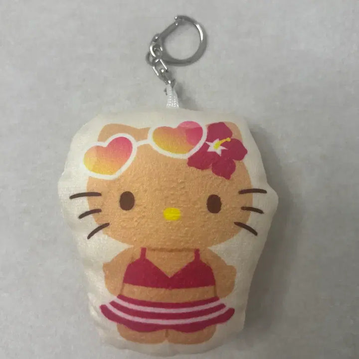 [BUNJANG] Sanrio 2025 Hawaiian Tanning Kitty Keyring / 2025산리오 정품 하와이안 태닝키티 키링