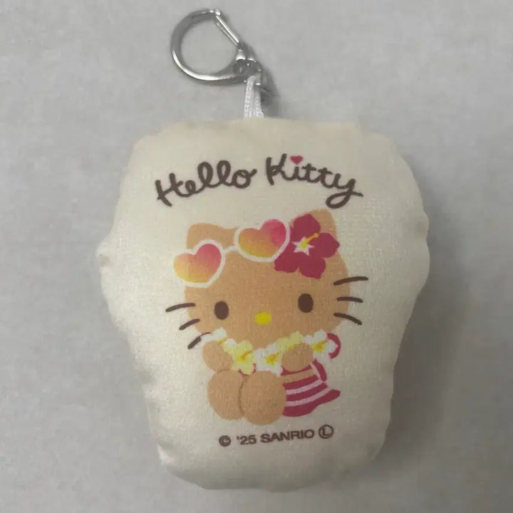 [BUNJANG] Sanrio 2025 Hawaiian Tanning Kitty Keyring / 2025산리오 정품 하와이안 태닝키티 키링