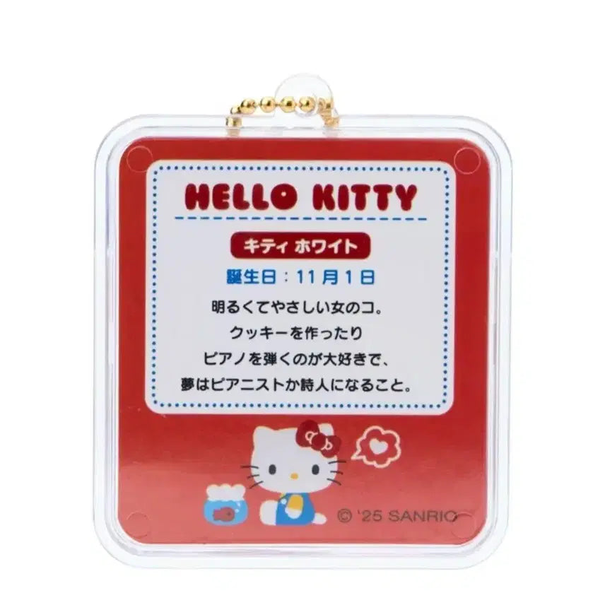 [BUNJANG] Sanrio Miniature Package Toy Charm Keyring - Red Hello Kitty / 산리오 미니어처 패키지 토이 참 키링 레드 헬로키티