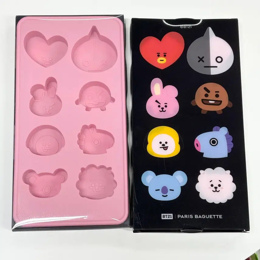 [BUNJANG] BTS BT21 Paris Baguette Silicone Mold / 방탄소년단 BT21 파리바게트 실리콘 몰드