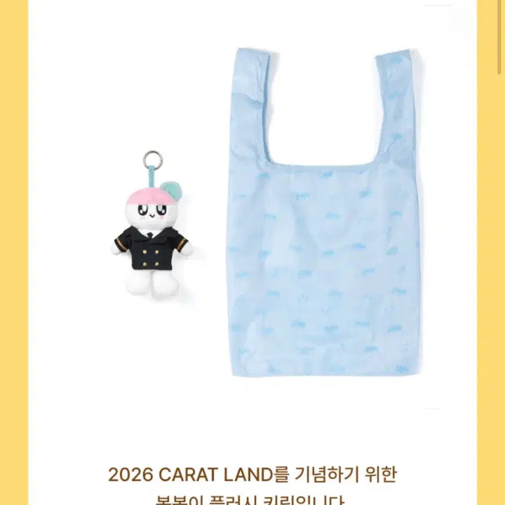 [BUNJANG] Bongbong Keyring (Eco Bag) / 26캐랭 봉봉이 키링(에코백)