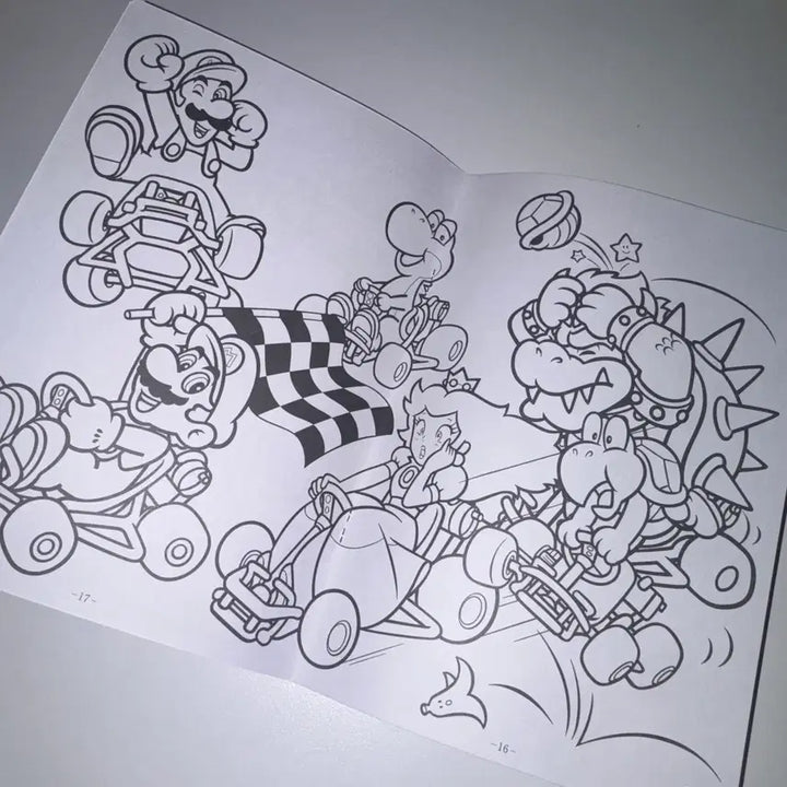 [BUNJANG] Super Mario Coloring Book / 슈퍼마리오 컬러링북