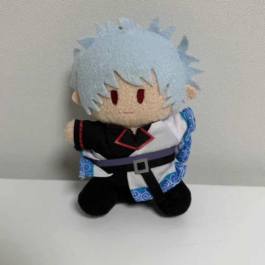 [BUNJANG] Gintama Gintoki "Ginsan" Kutsurogi Nuii Keychain Plush / 은혼 긴토키 긴상 요리누이 키링 인형