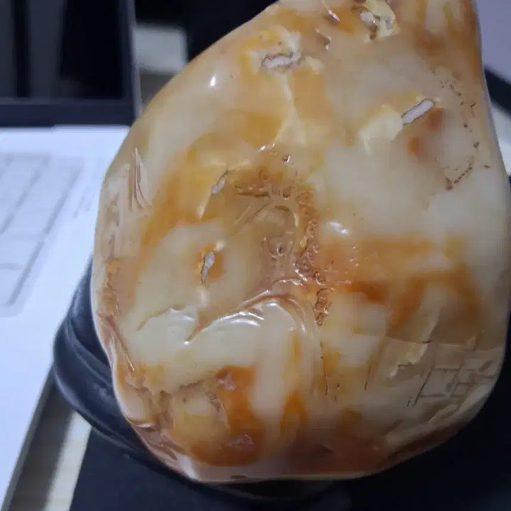 [BUNJANG] Yellow Agate Seal Stone / 전황석 인장