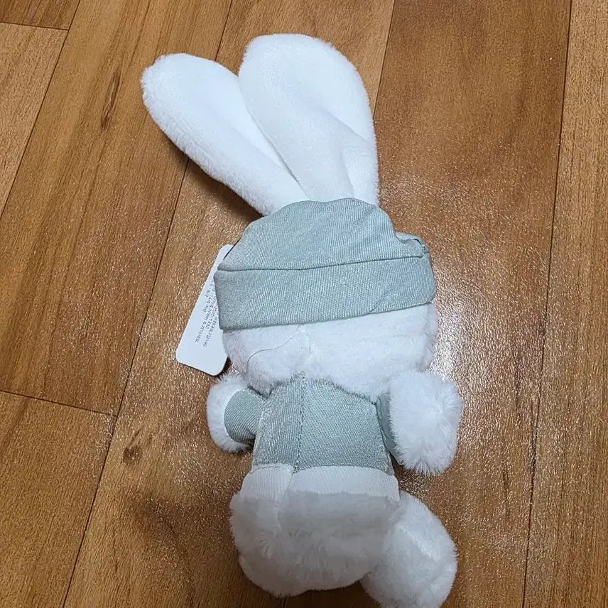 [BUNJANG] Toypop White Rabbit Plush Keychain / 토이팝 흰토끼 인형 키링 민트 모자 가방고리