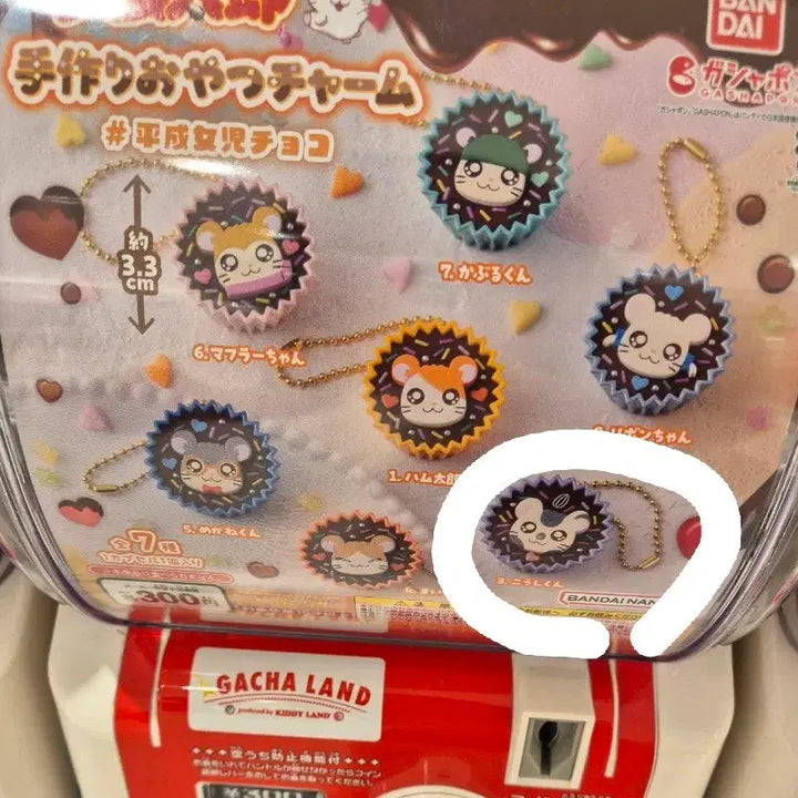 [BUNJANG] Hamtaro Handmade Snack Gachapon Keychain New / [코울(호두)] 방가방가햄토리 수제간식 키링 가챠 새상품