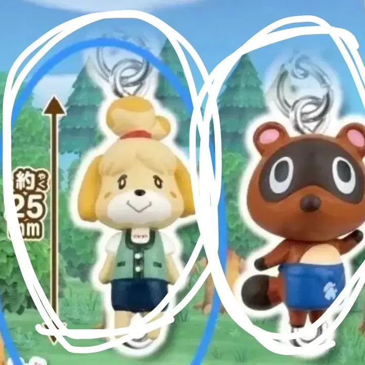 [BUNJANG] Animal Crossing Isabelle &amp; Tom Nook Capsule Toys Bundle Set / 여울&amp;콩돌이)일괄양도 동물의숲 메지루시 가챠