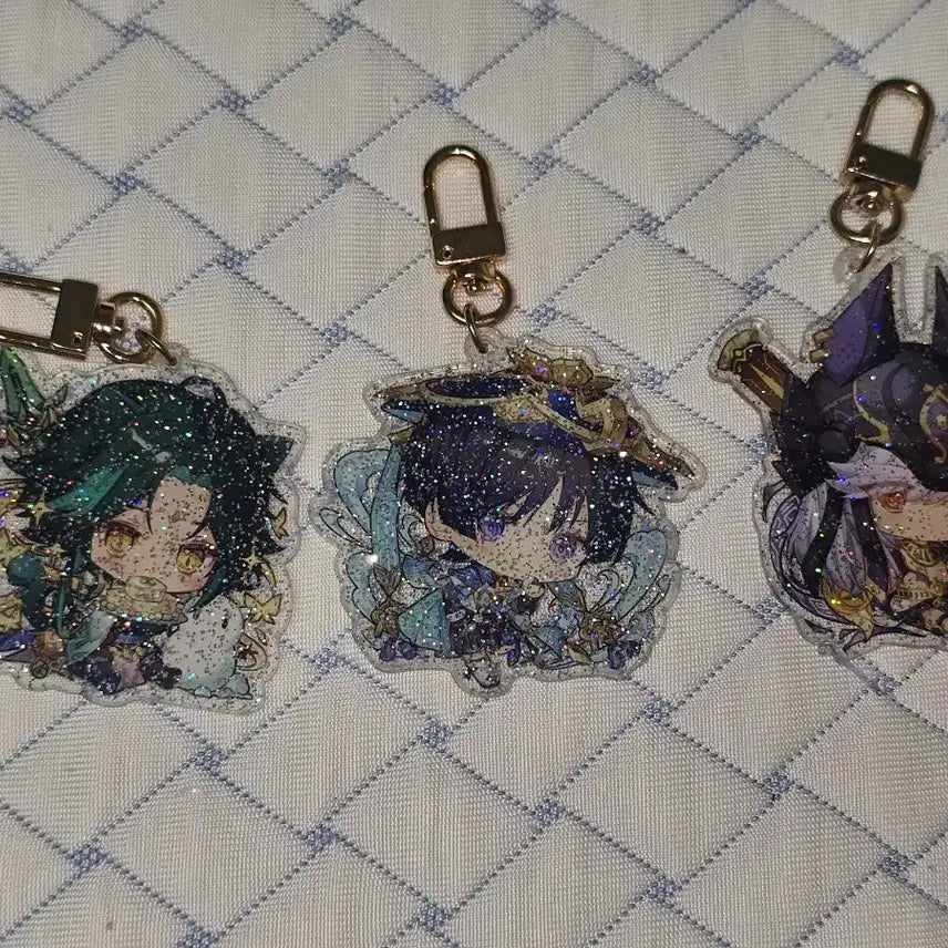 [BUNJANG] Genshin Impact Unofficial Goods Keychain Bundle / 원신 비공식 굿즈 키링 (미사용)