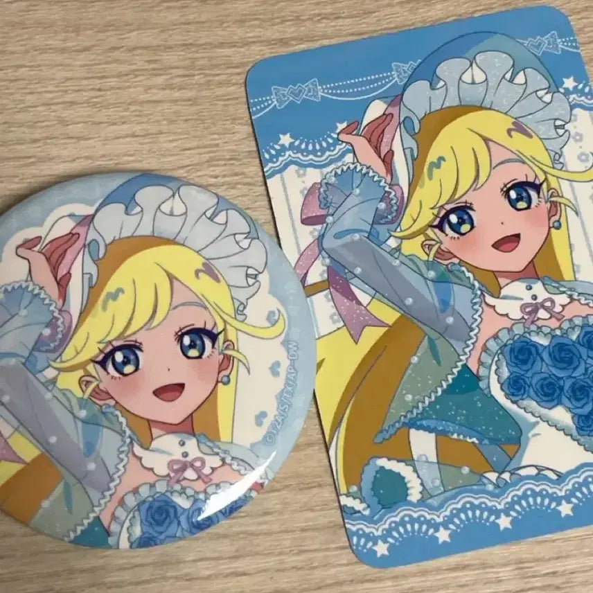 [BUNJANG] AIPHONE Initial Characters Choa Photocard and Can Badge Bundle Set / 일괄)비밀의 아이프리 캐라페 초아 포토카드 캔뱃지 세트