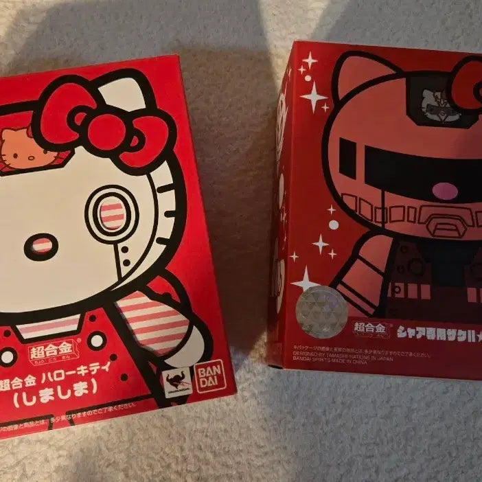[BUNJANG] Chogokin Hello Kitty Gundam Collaboration Set / 새상품) 초합금 헬로키티 건담 사야자쿠2 + 시마시마 일괄판매