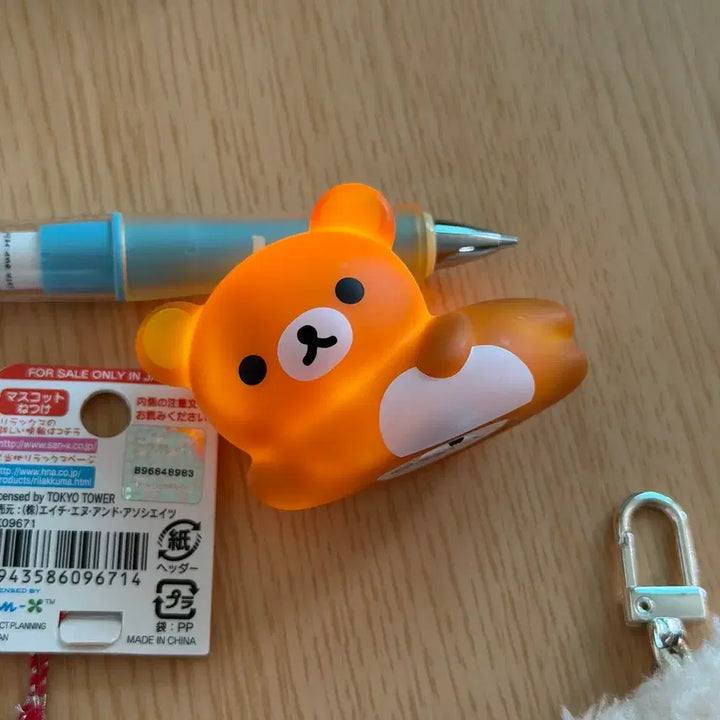 [BUNJANG] Rilakkuma Wallet Doll Keychain Gacha Pen / 리락쿠마 지갑 인형 키링 가챠 가차 샤프 키링
