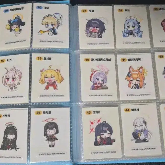[BUNJANG] Blue Archive 2nd Edition Sticker Set &amp; Photocard Bundle / 블아 2차 띠부씰, 포카 일괄 판매