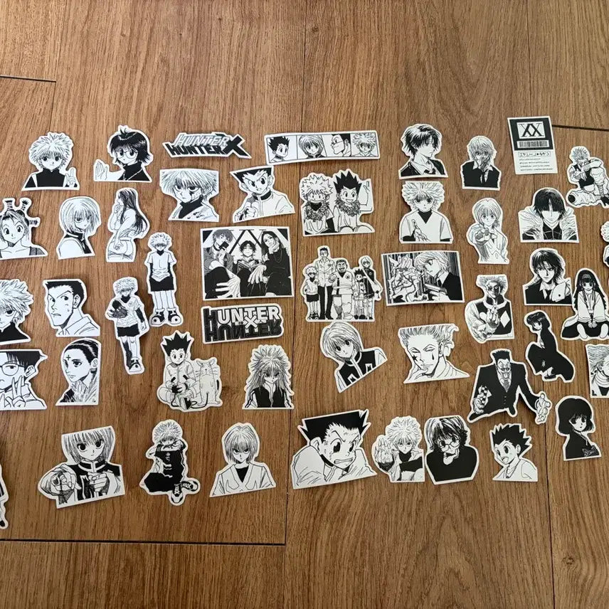 [BUNJANG] Hunter x Hunter Monochrome Sticker Bundle Set / 헌터헌터 원화 흑백 스티커 일괄판매