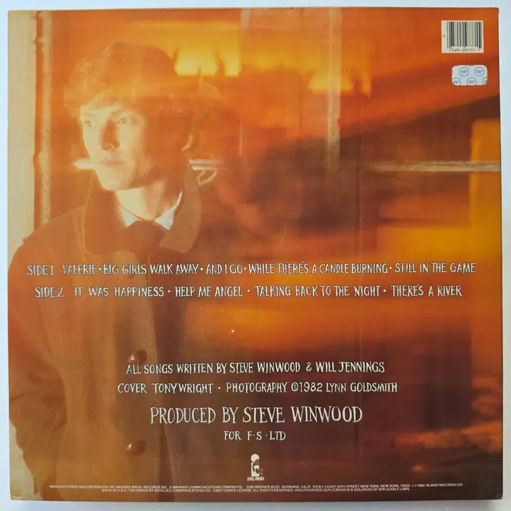 [BUNJANG] Steve Winwood Talking Back To The Night LP (1982) / (미국/LP) 스티브 윈우드 Steve Winwood - Talking Back To The Night