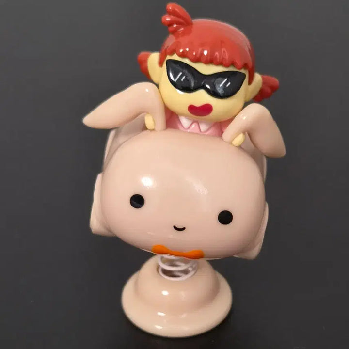[BUNJANG] Crayon Shin-chan Spring Bobblehead Figure / 7.9cm 짱구 피규어 스프링 토끼인형 유리