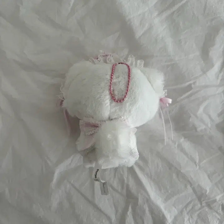 [BUNJANG] Sanrio Cinnamoroll White Frill Plush Keychain / 산리오 챠미키티 화이트프릴 인형 키링