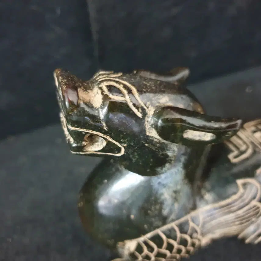 [BUNJANG] Ancient Chinese Bronze Kylin Statue (Spring and Autumn Period) / (수원만물)출토 춘추전국시기 화전옥 기린상