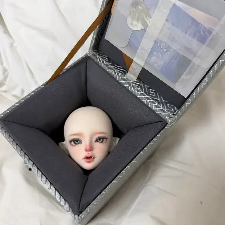 [BUNJANG] MSD Scale Unpainted Doll Head (BJD) / 구체관절인형 msd 전린 미백헤드