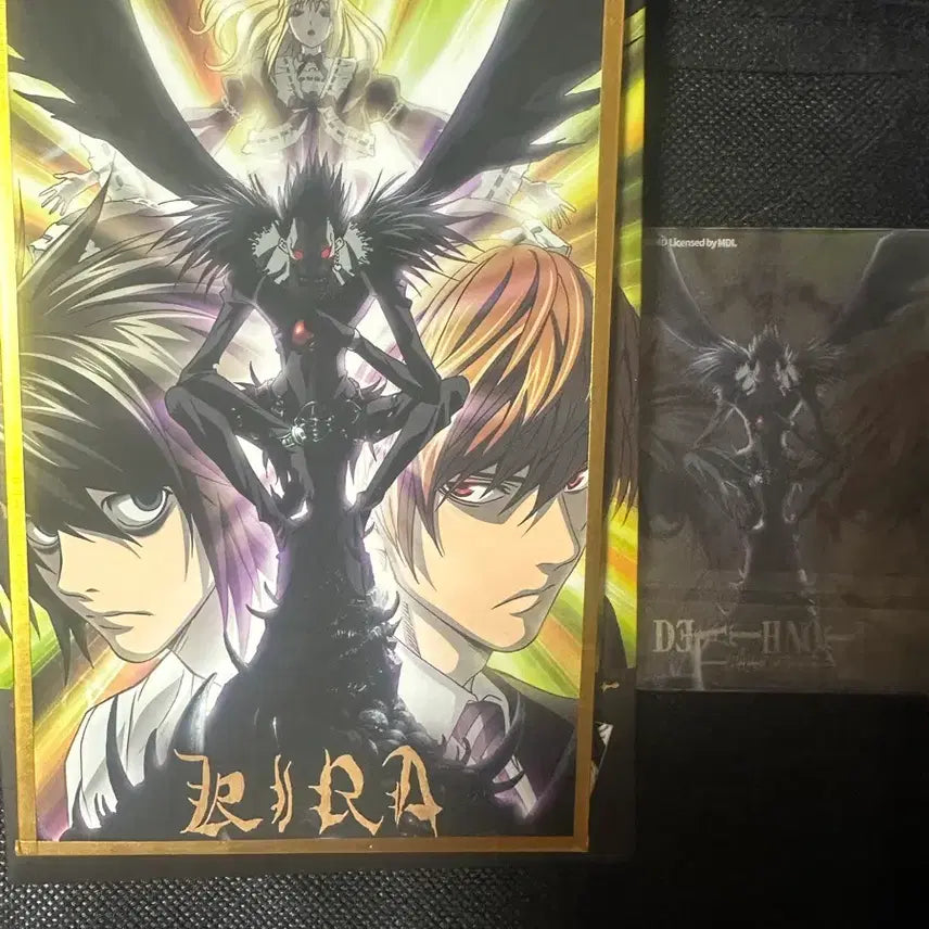 [BUNJANG] Death Note L &amp; Light Shikishi Card Set / 데스노트 엘 + 라이토 색지 카드 세트 미사