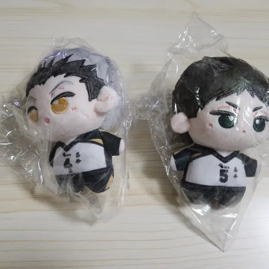 [BUNJANG] Haikyuu!! Unofficial 10cm Plush Doll Bokuto Akaashi Bundle Set / (일괄) 하이큐 비공식 10cm 인형 보쿠토 아카아시 판매