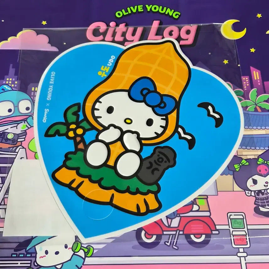 [BUNJANG] Hello Kitty Udo Fan / [미개봉][일괄]올영 지역 마스코트 헬로키티 부채 (우도,김천)