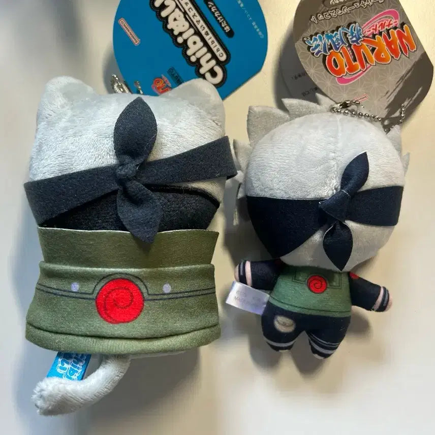 [BUNJANG] Naruto Kakashi Mega Cat Plush Bundle Set / 일괄)나루토 카카시 메가캣 누이 볼체인 누이 인형