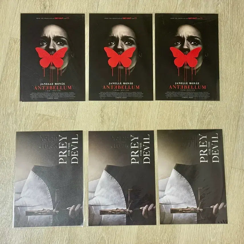[BUNJANG] Antebellum / Prey for the Devil Limited Edition Original Art B5 Poster Set / <안테벨룸> <프레이 포 더 데블> B5 포스터 3종