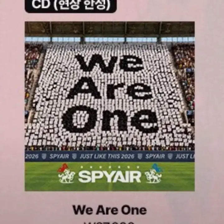 [BUNJANG] Spyair We Are One Lucky Draw Limited Edition CD / 스파이에어 저락디 we are one 위아원 cd