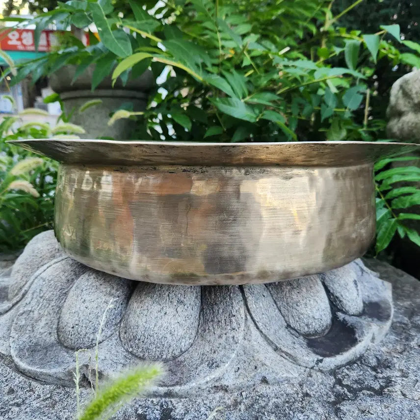 [BUNJANG] Large Bangjja Bronze Basin / 최상급 대형 방짜세숫대야.