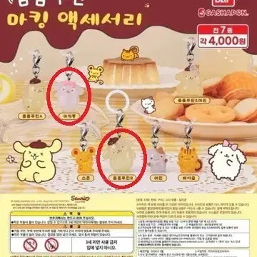 [BUNJANG] Sanrio Pompompurin Macaron Bundle / 산리오 메지루시 폼폼푸린 마카롱