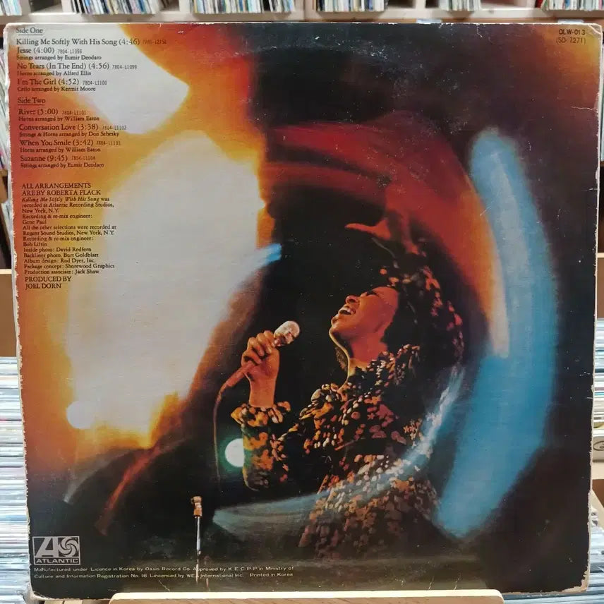 [BUNJANG] Roberta Flack Killing Me Softly LP Vinyl / 팝 명곡 로버타 플랙 Killing Me Softly LP 할인