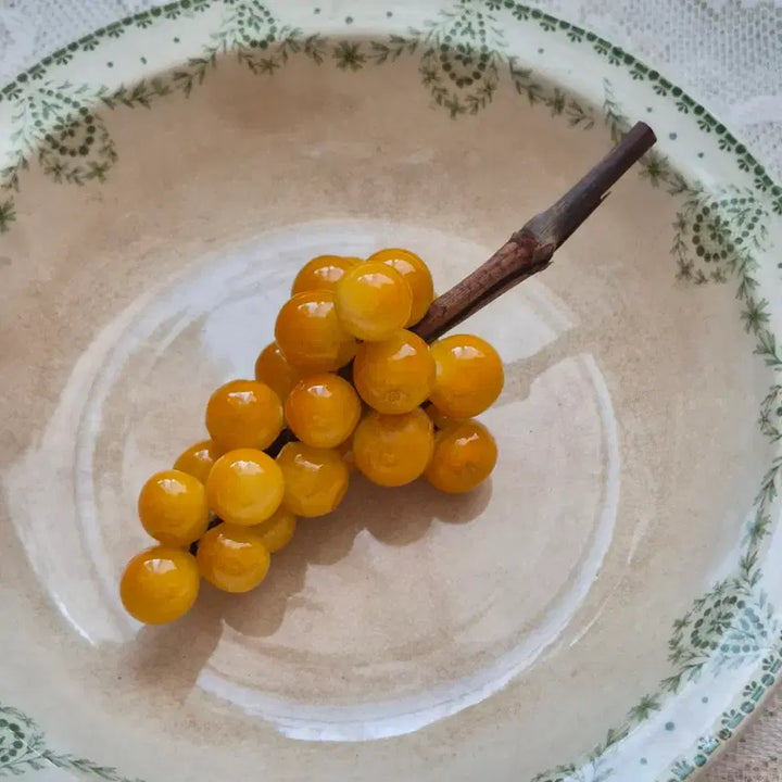 [BUNJANG] Italian Alabaster Grape Cluster Vintage Paperweight / 이태리포도 빈티지포도 이태리알라바스터 알라바스터포도 포도문진 빈티지문진 빈티지소품 포도송이 빈티지오브제 그레이프