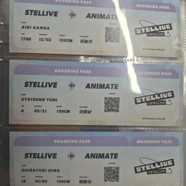 [BUNJANG] Stellive Animate General Bonus 6 Types Bundle Set / 스텔라이브 애니메이트 일반특전 6종 일괄