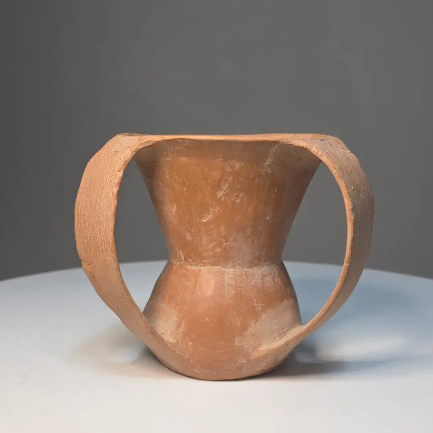 [BUNJANG] Neolithic Red Pottery Cup with Three Handles / 신석기 붉은토기잔