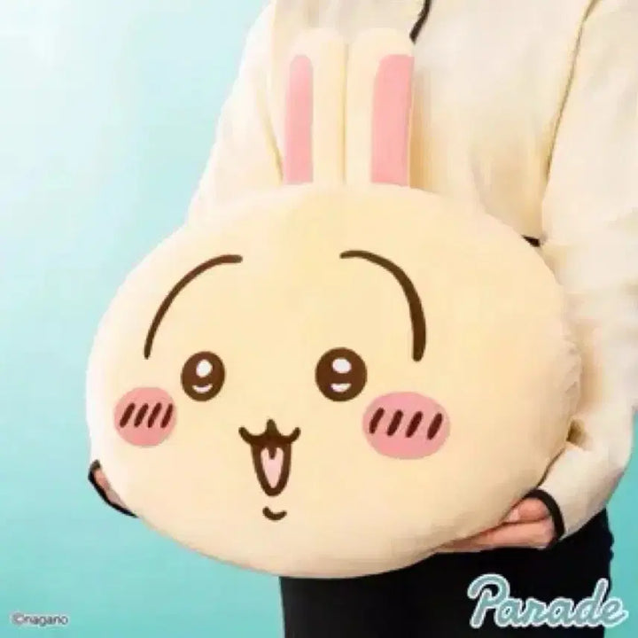 [BUNJANG] Chiikawa Usagi Face Large Cushion New / 치이카와 우사기 페이스 대형 쿠션 새상품