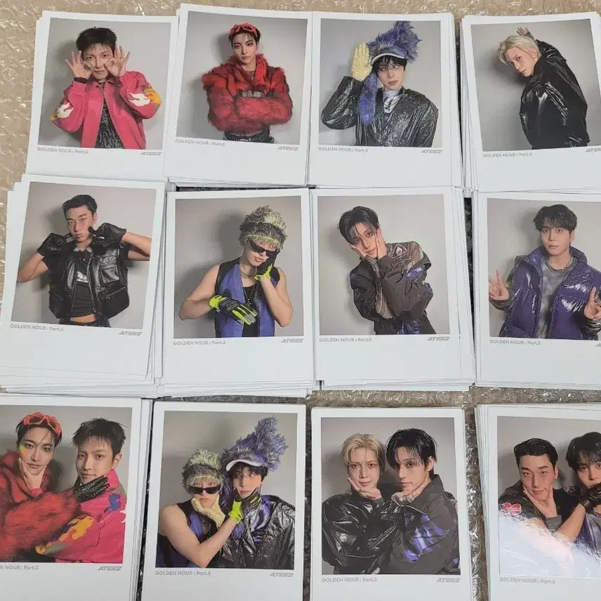 [BUNJANG] ATEEZ Golden Hour: Part 5 Digipack Polaroids Bundle Set (12 pcs) / 일괄 에이티즈 골든아워 5 디지팩 폴라 세트 총 12장 ateez