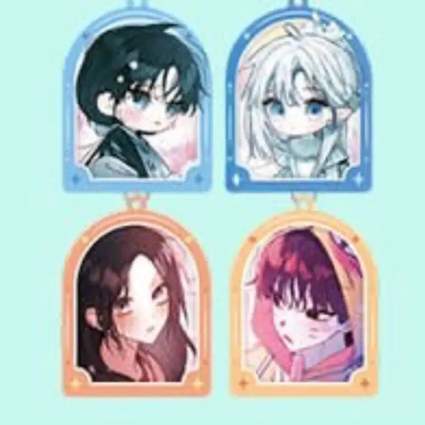 [BUNJANG] Woogil A Idol Duo Acrylic Keyring Bundle Set / (우길아)우리길드 아이돌 듀오 아크릴 키링