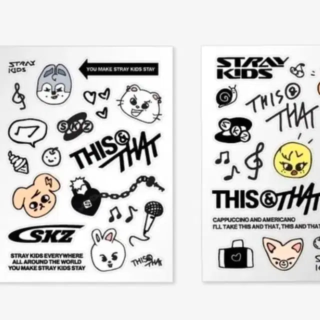 [BUNJANG] Stray Kids TATTOO STICKER Set / TATTOO STICKER - THIS &amp; THATTATTOO STICKER 스키즈 스트레이키즈 콘서트 생일 선물