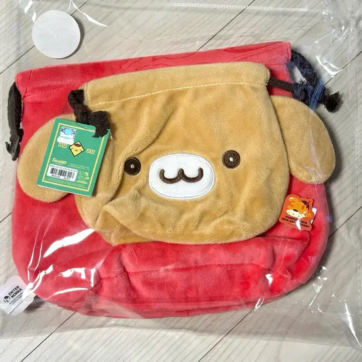 [BUNJANG] Pompompurin Waangmandu Pop-Up Limited Dumpling Drawstring Pouch Pompom + Tart Set / 폼폼푸린 와앙만두 팝업 한정 만두 조리개 파우치 폼푸+타르트 세트