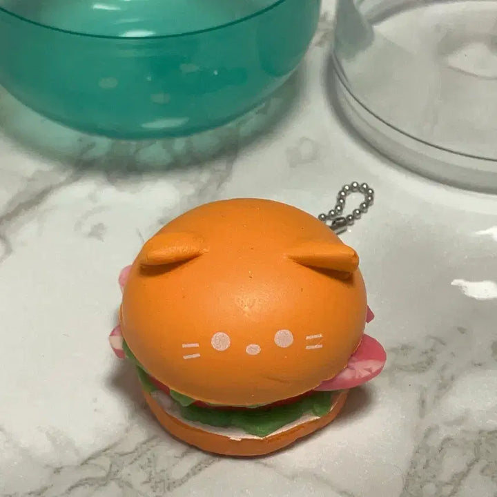 [BUNJANG] Nyang Burger Squishy Figure Keychain Gacha / 냥버거 말랑 스퀴시 피규어 키링 가챠