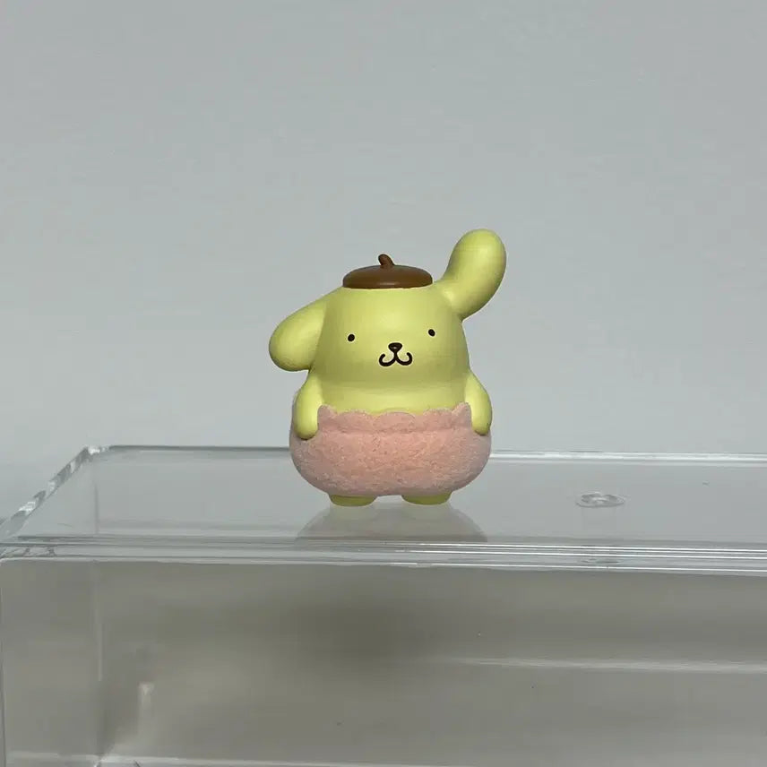 [BUNJANG] Sanrio Pompompurin Flocking Pumpkin Pants Gachapon Figure / 산리오 호박팬츠 플로키 가챠 폼폼푸린