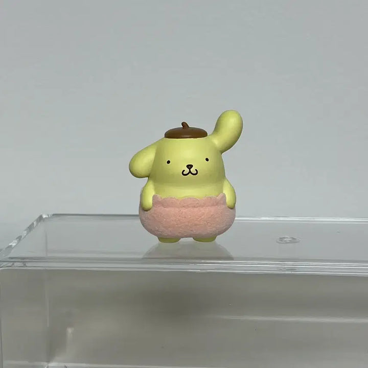 [BUNJANG] Sanrio Pompompurin Flocking Pumpkin Pants Gachapon Figure / 산리오 호박팬츠 플로키 가챠 폼폼푸린
